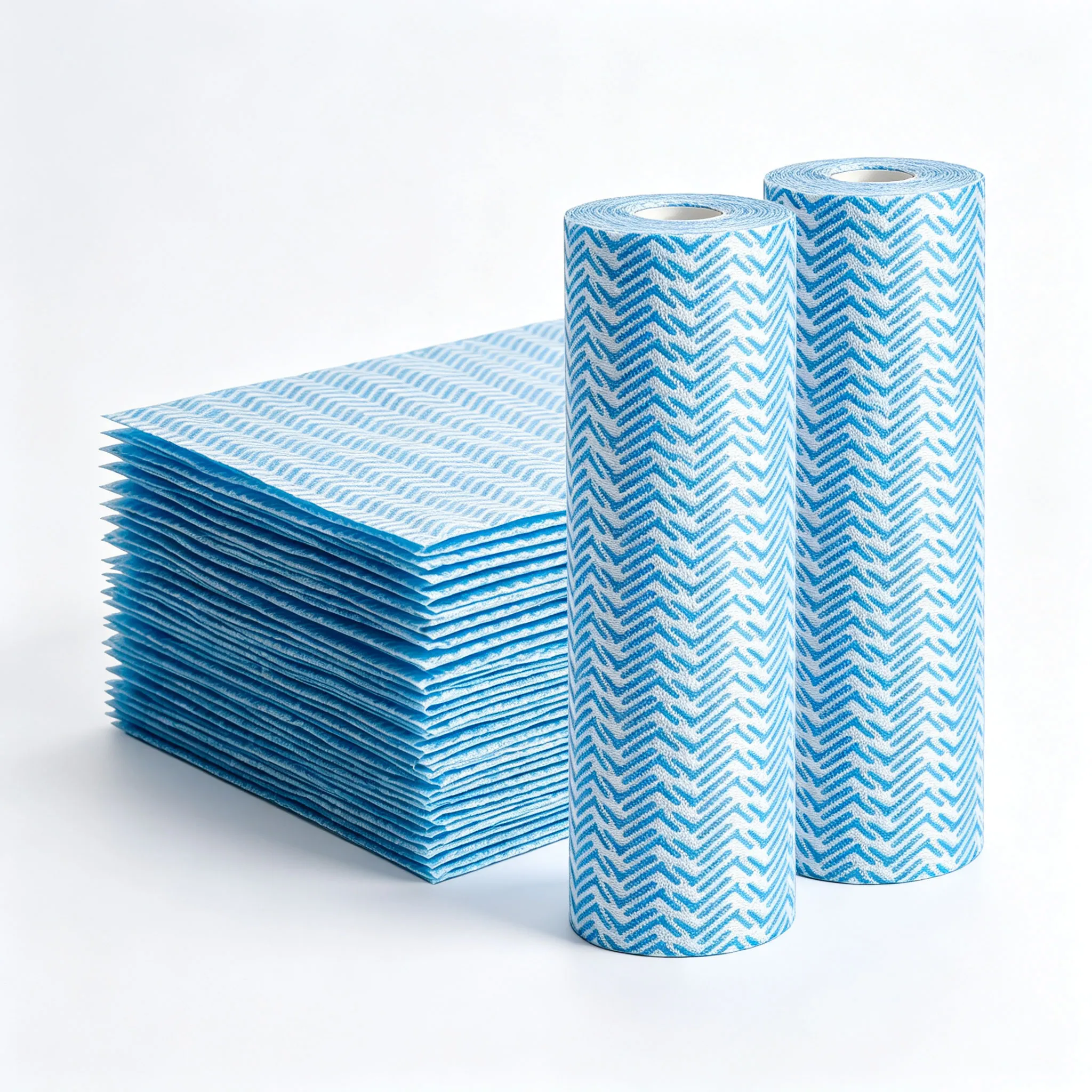 Chevron Texture Disposable Kitchen Cleaning Cloth Roll detail