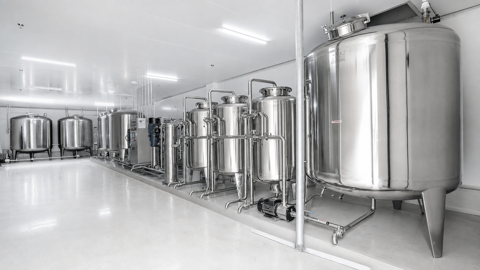 Purified water system for wet-process wipe manufacturing